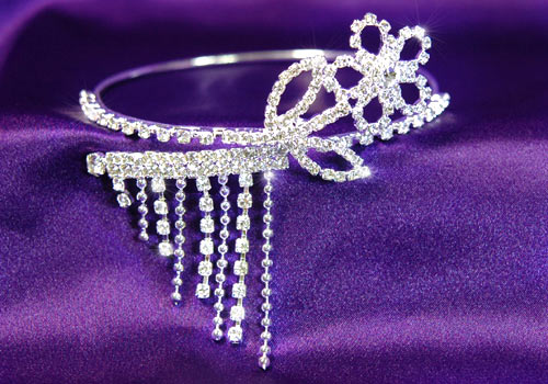 Prom Flower Crystal Upper Arm Bracelet / Armlet XA005-0