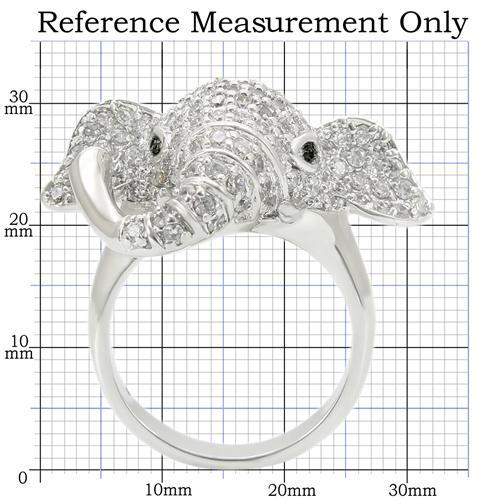 0W280 - Rhodium Brass Ring with Top Grade Crystal in Jet-1