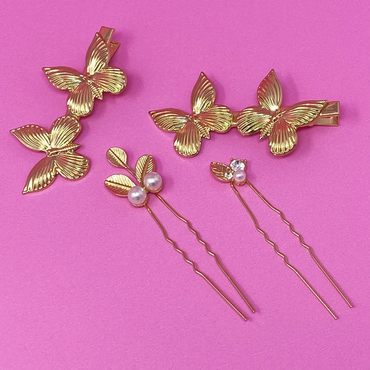 Antique Garden Hair Clip Set-0