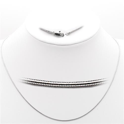 35025 - High-Polished 925 Sterling Silver Chain with No Stone-0