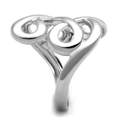 3W1076 - Rhodium Brass Ring with No Stone-3