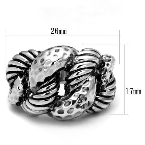 3W1310 - Rhodium Brass Ring with Epoxy in Jet-1