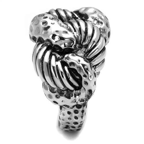 3W1310 - Rhodium Brass Ring with Epoxy in Jet-3