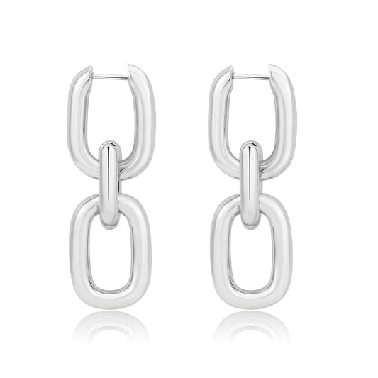 3W1736 - Imitation Rhodium Brass Earring with NoStone in No Stone-0