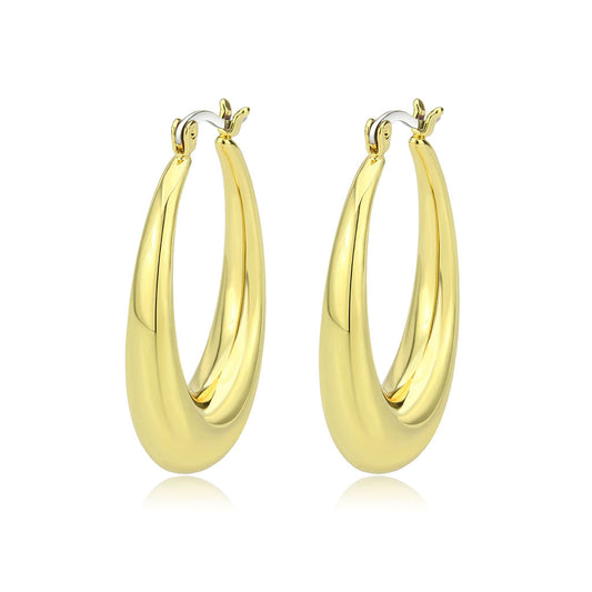 3W1749G - Flash Gold Brass Earring with NoStone in No Stone-0