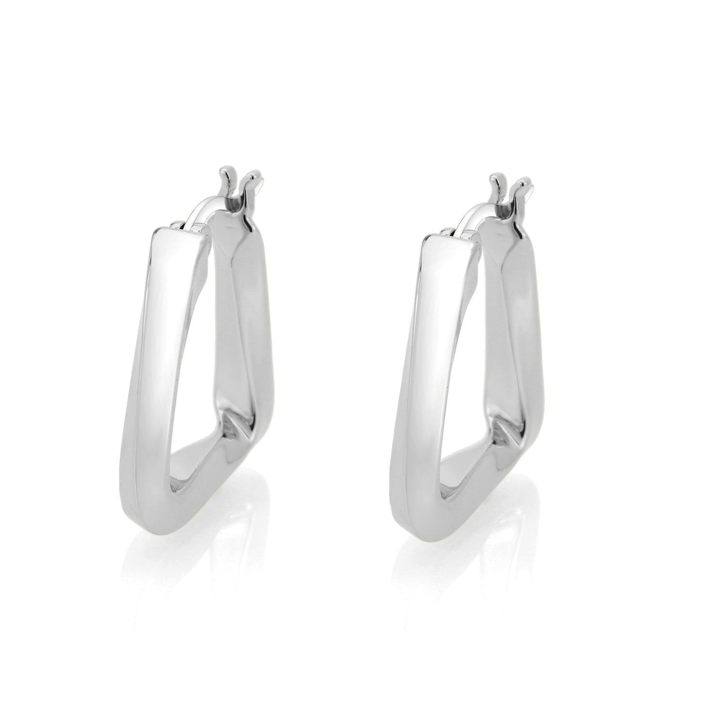 3W1759 - Imitation Rhodium Brass Earring with NoStone in No Stone-2