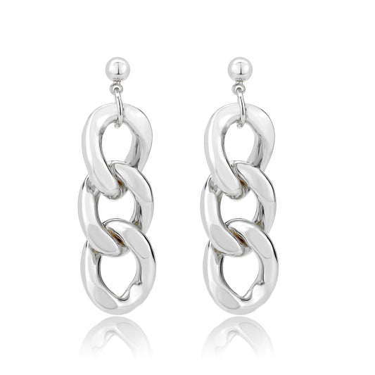 3W1762 - Imitation Rhodium Brass Earring with NoStone in No Stone-0