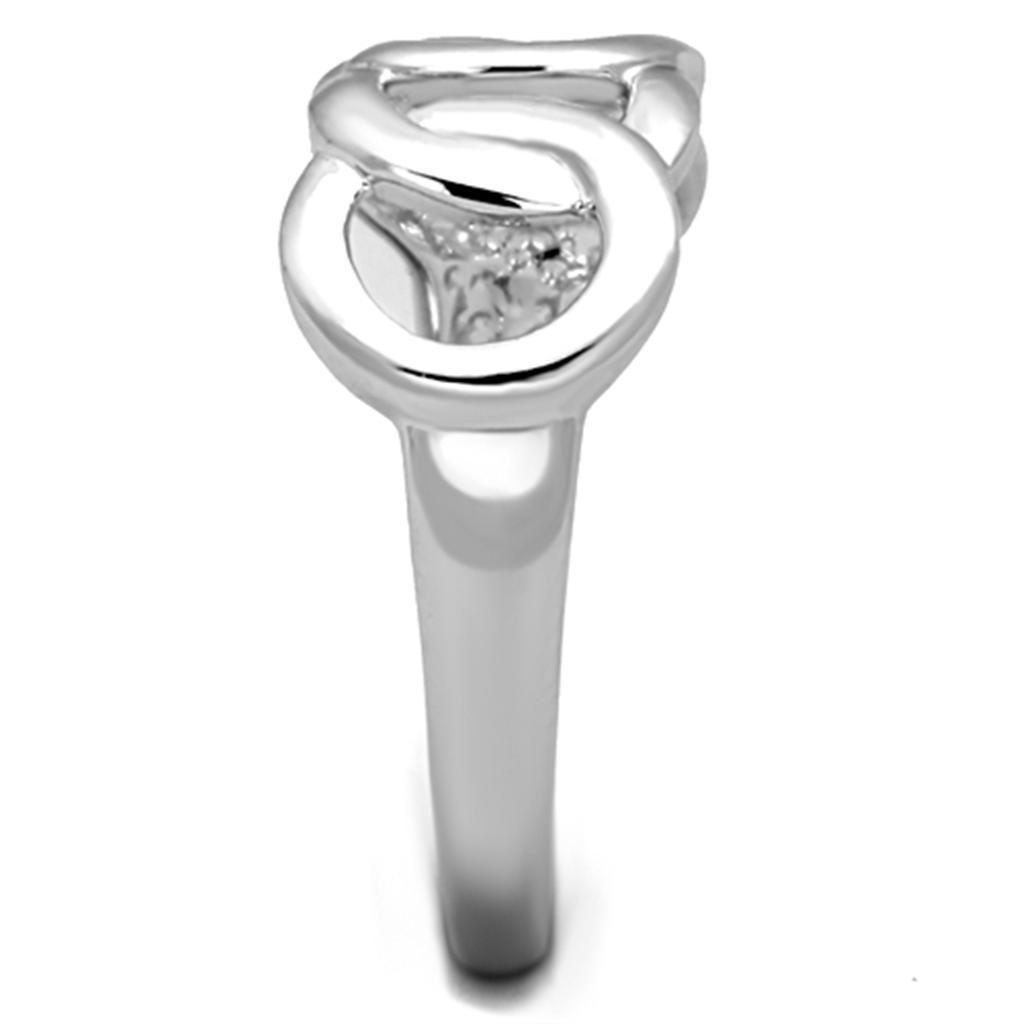 3W783 - Rhodium Brass Ring with No Stone-3