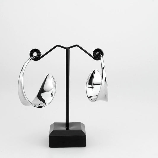 3W1755 - Flash Gold Brass Earring with NoStone in No Stone-1