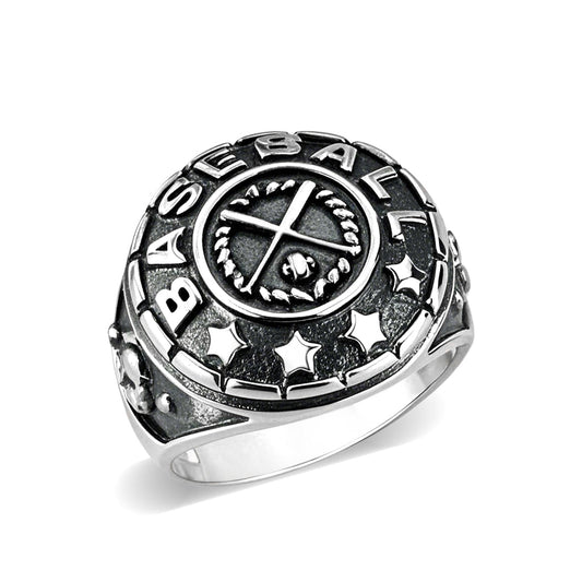 LO5S176- Sterling Silver Ring without Stone High Polished(No Plated)-0