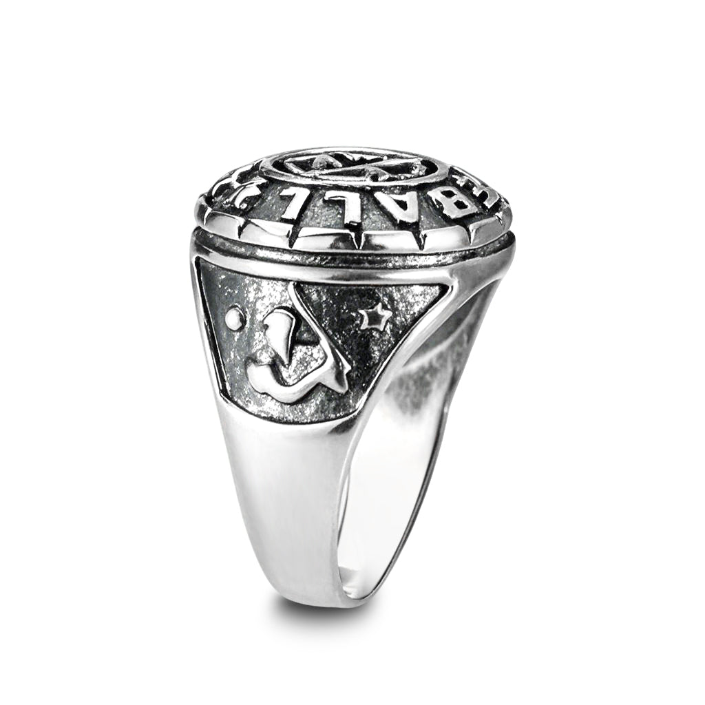 LO5S176- Sterling Silver Ring without Stone High Polished(No Plated)-4