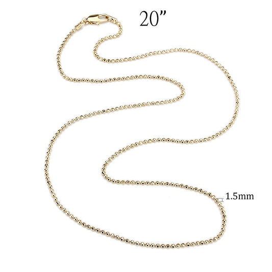 LO5W115- Brass 20" Chain ION Plated-1