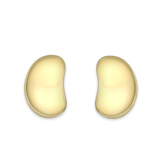 LO5S122 - Sterling Silver Earrings With Gold Plated No Stone-0