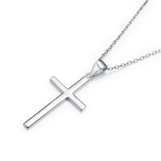 Cross Pendant Necklace Solid 925 Sterling Silver XFN8114-1
