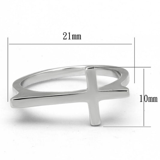 LO3978 - Rhodium Brass Ring with No Stone-1