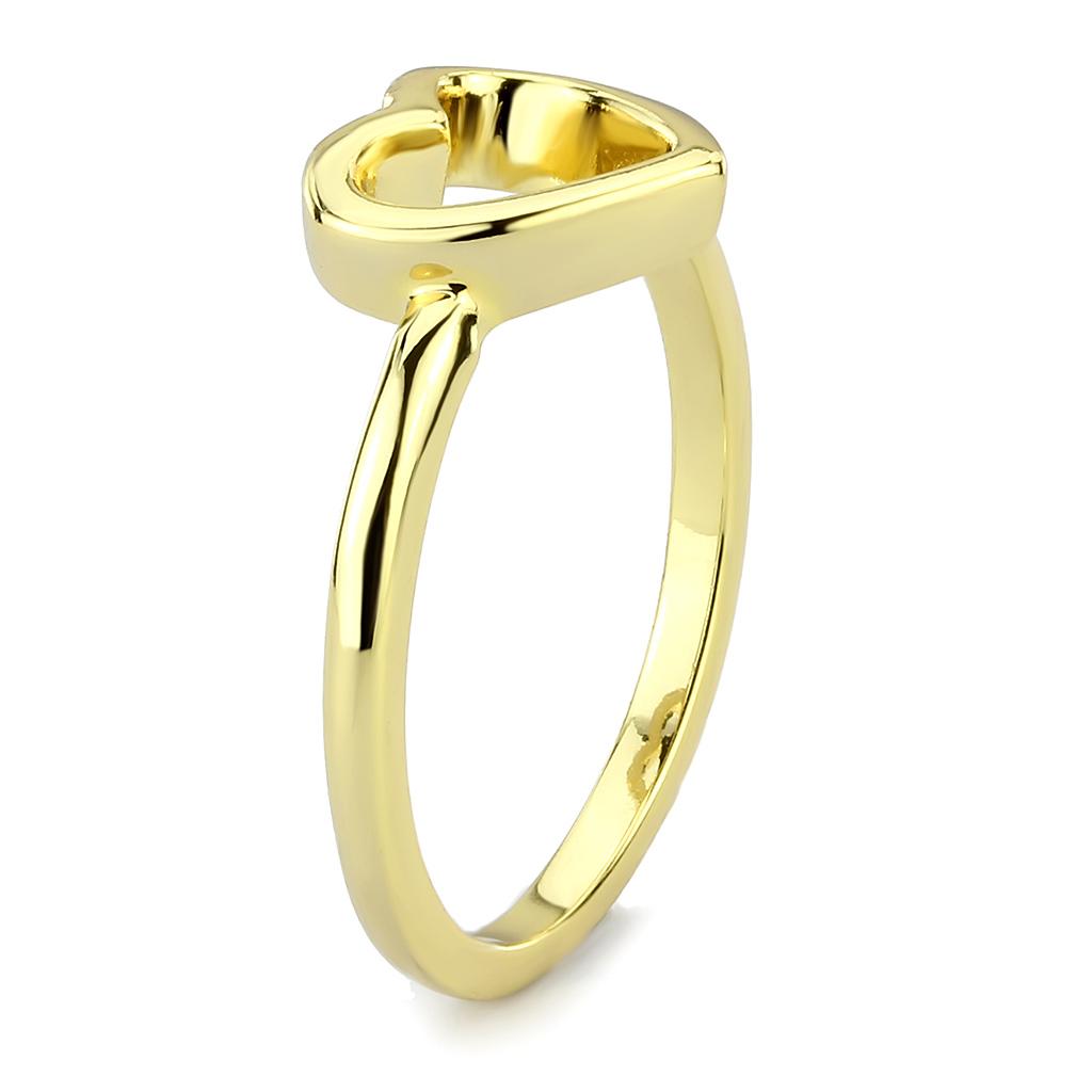 LO3985 - Flash Gold Brass Ring with No Stone-3