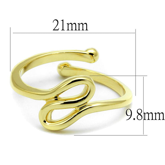 LO4000 - Flash Gold Brass Ring with No Stone-1