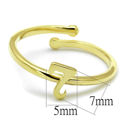 LO4004 - Flash Gold Brass Ring with No Stone-1