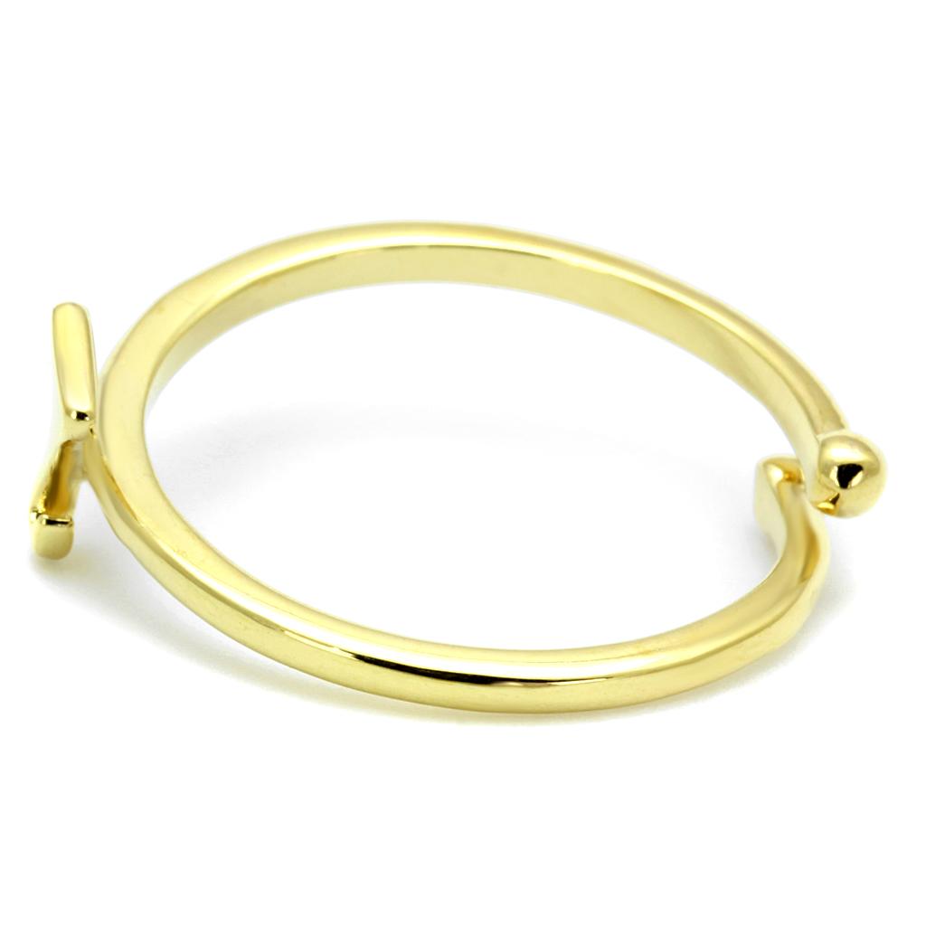 LO4004 - Flash Gold Brass Ring with No Stone-2