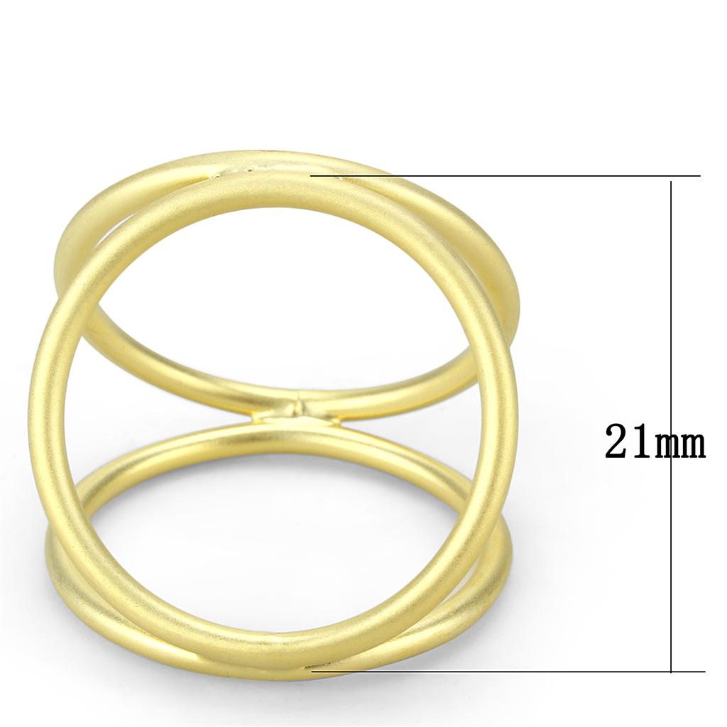 LO4247 - Matte Gold Brass Ring with No Stone-1