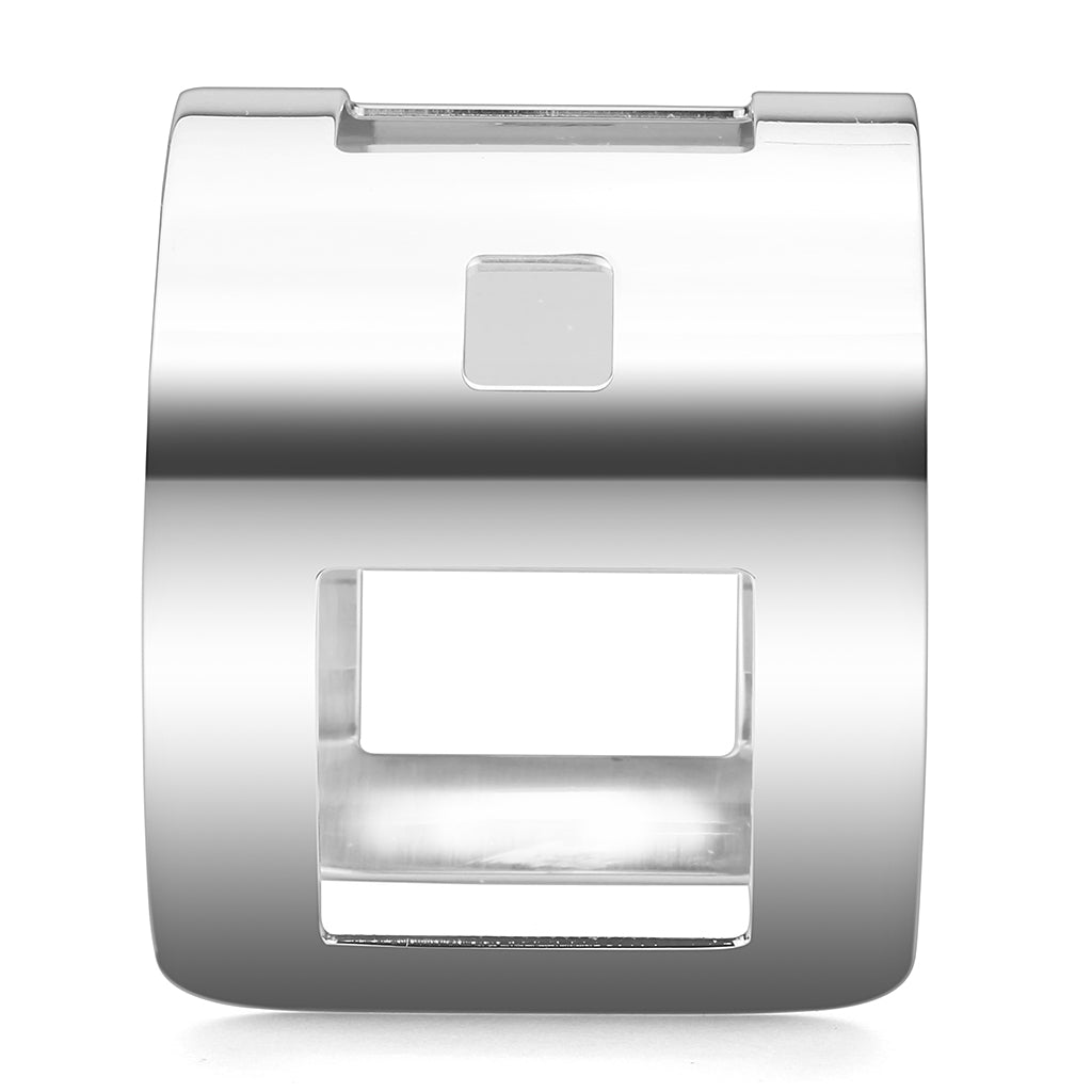 LO482 - Stainless Steel Bangle with No Stone-3