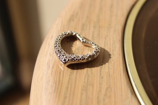 LOAS1385 - Rhodium 925 Sterling Silver Pendant with AAA Grade CZ in Clear-0