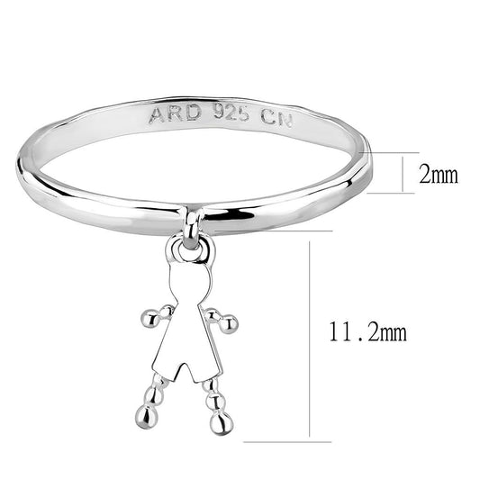 LOS328 - Silver 925 Sterling Silver Ring with No Stone-1