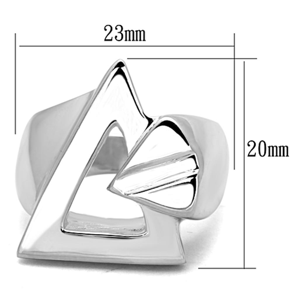 LOS773 - Silver 925 Sterling Silver Ring with No Stone-1