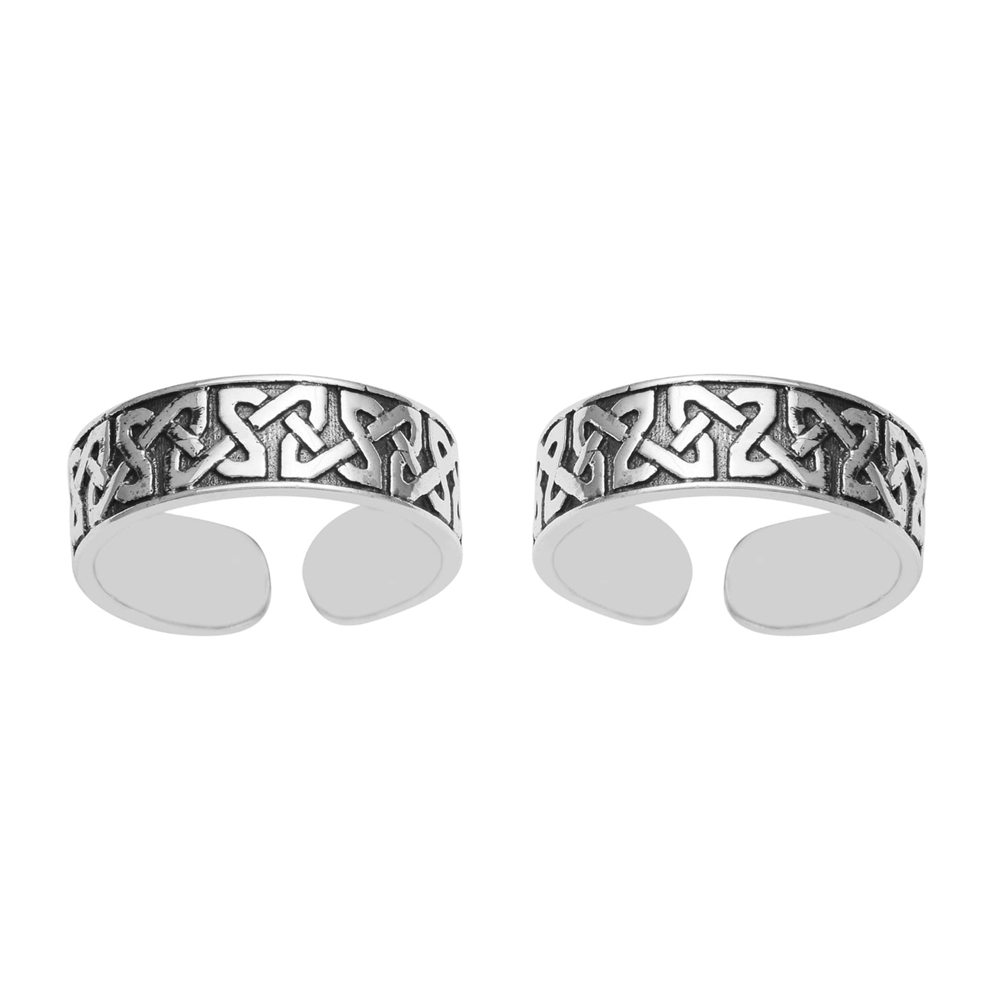 Celtic Knot Toe Ring - Sterling Silver-1