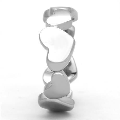 TK1433 - High polished (no plating) Stainless Steel Ring with No Stone-3