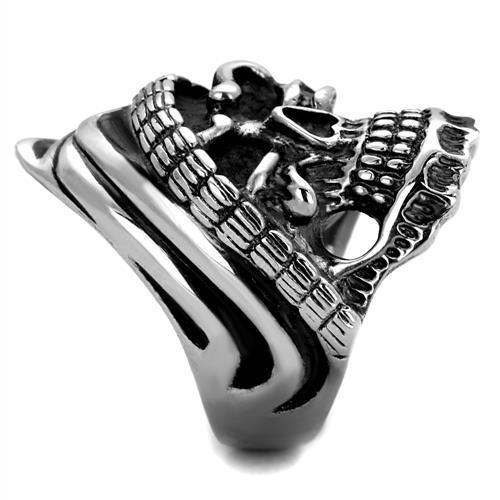 TK2056 - High polished (no plating) Stainless Steel Ring with No Stone-3