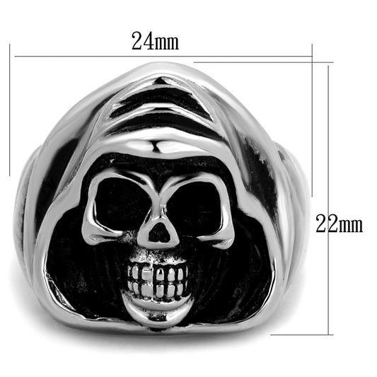 TK2063 - High polished (no plating) Stainless Steel Ring with No Stone-1