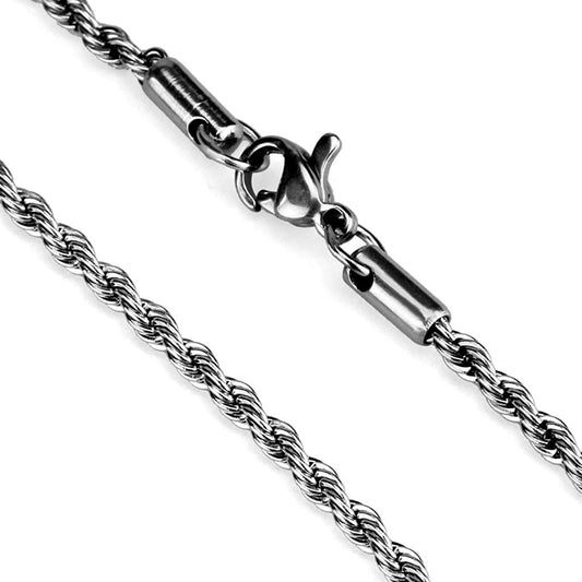TK2433 - High polished (no plating) Stainless Steel Chain with No Stone-1