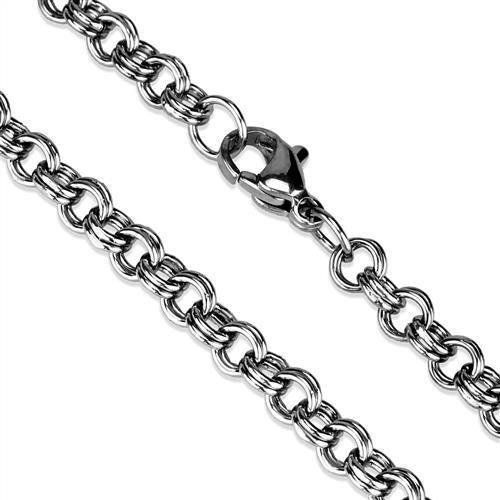 TK2438 - High polished (no plating) Stainless Steel Chain with No Stone-1