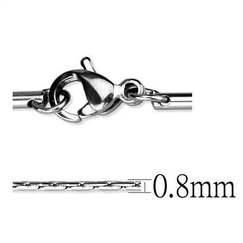 TK2439 - High polished (no plating) Stainless Steel Chain with No Stone-2