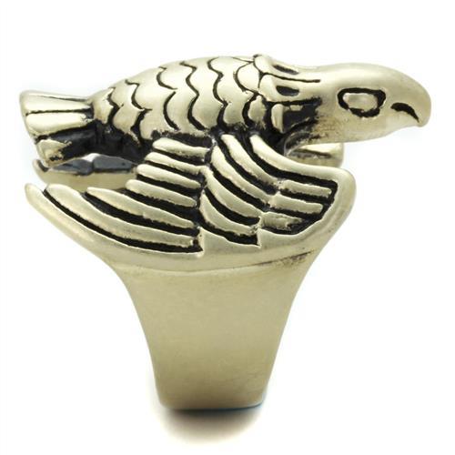 TK2466 - IP Antique Copper Stainless Steel Ring with Epoxy in Jet-3