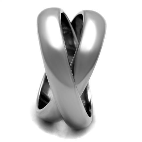 TK2498 - High polished (no plating) Stainless Steel Ring with No Stone-3