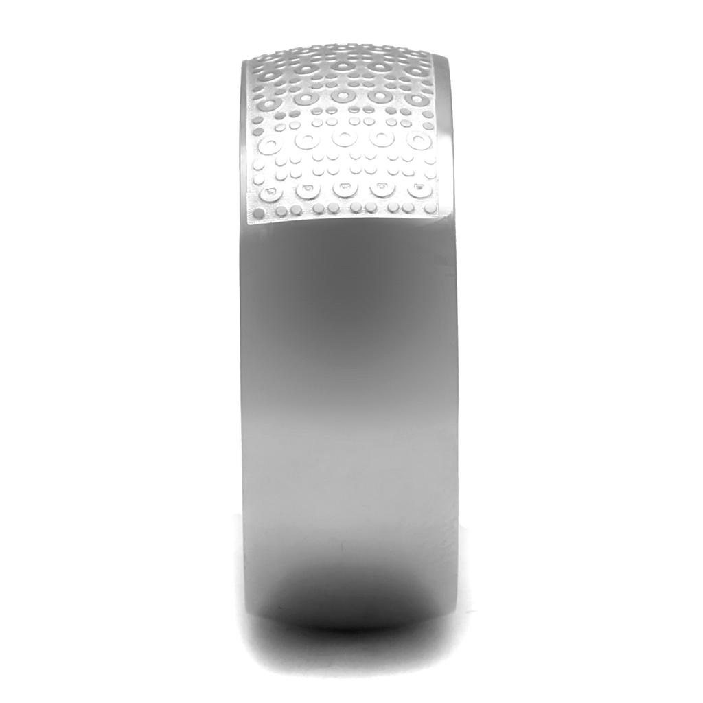 TK2945 - High polished (no plating) Stainless Steel Ring with No Stone-3