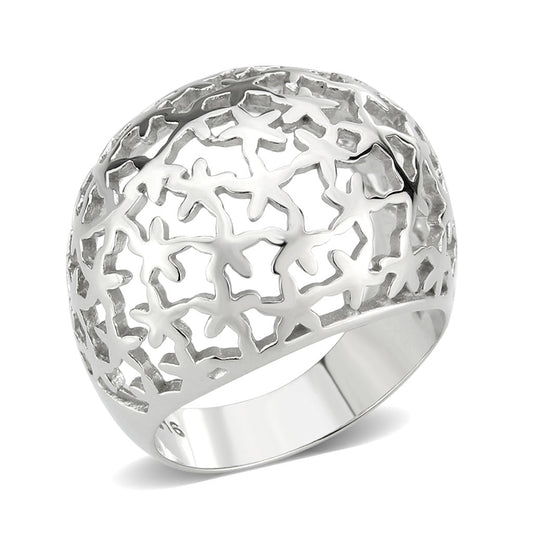 TK3802 - High polished (no plating) Stainless Steel Ring with NoStone in No Stone-0