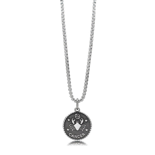 TK3923 - High polished (no plating) Stainless Steel Chain Pendant with NoStone in No Stone-1