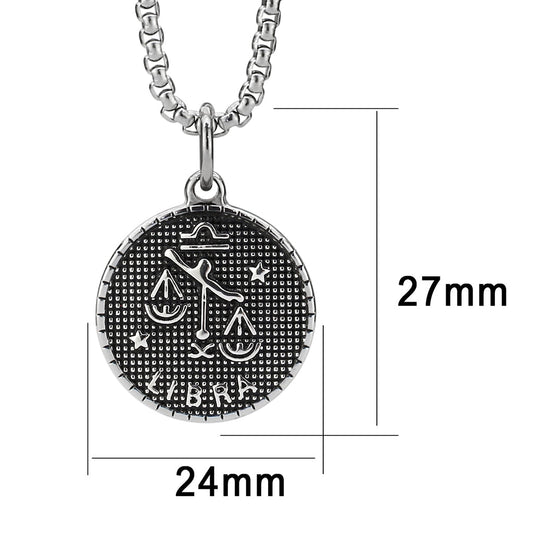 TK3930 - High polished (no plating) Stainless Steel Chain Pendant with NoStone in No Stone-0