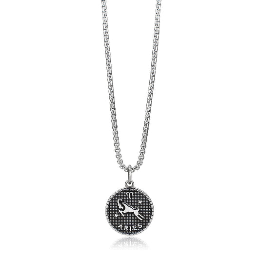 TK3931 - High polished (no plating) Stainless Steel Chain Pendant with NoStone in No Stone-1