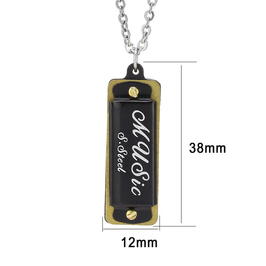 TK3936 - Two Tone IP Gold (Ion Plating) Stainless Steel Chain Pendant with NoStone in No Stone-0