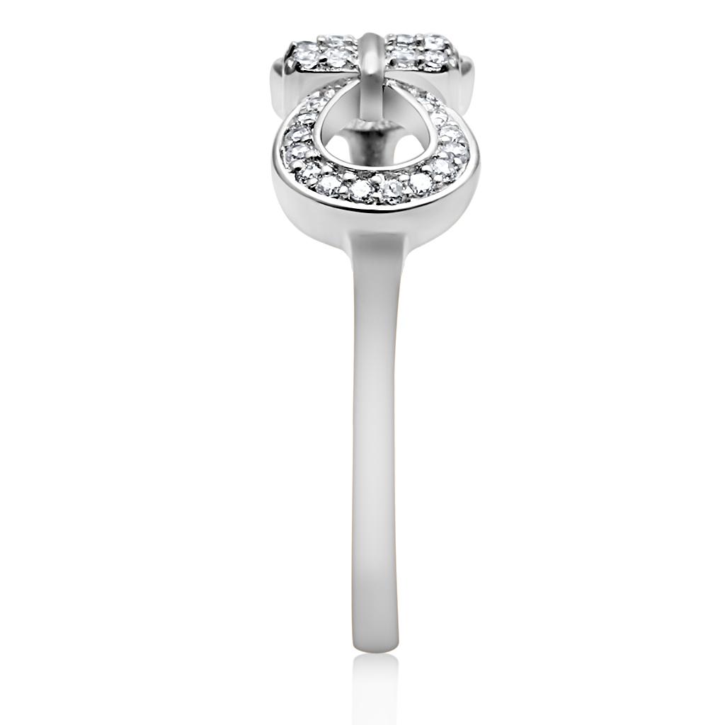 TS047 - Rhodium 925 Sterling Silver Ring with AAA Grade CZ in Clear-3