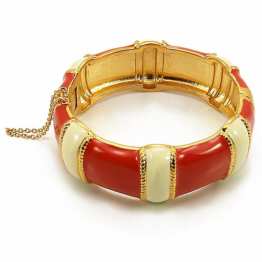 LO1435 - Gold Brass Bangle with No Stone-0