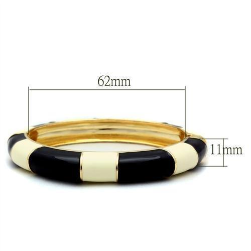 LO1959 - Gold White Metal Bangle with No Stone-1