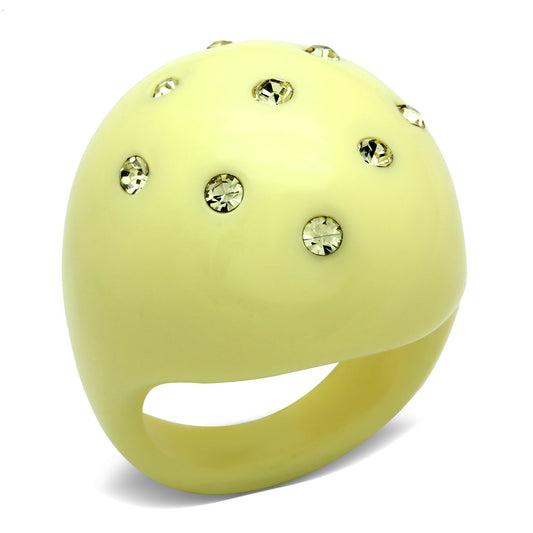 LO2387 - Resin Ring with Synthetic Synthetic Stone in Multi Color-0
