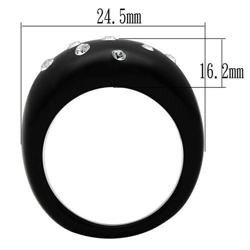LO2388 - Resin Ring with Synthetic Synthetic Stone in Multi Color-2