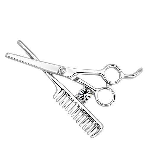 LO2767 - Imitation Rhodium White Metal Brooches with Top Grade Crystal in Clear-0