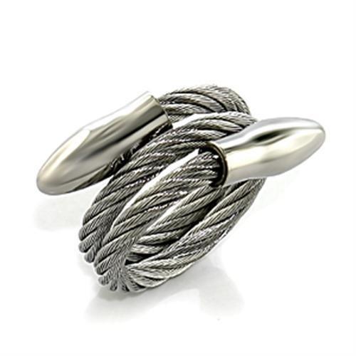 LO393 - Stainless Steel Ring with No Stone-0